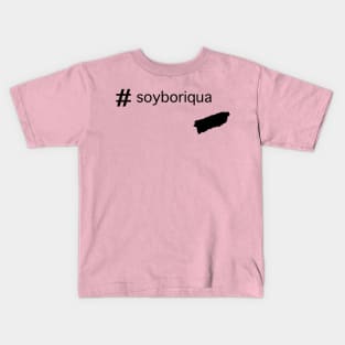 #soyboriqua Kids T-Shirt